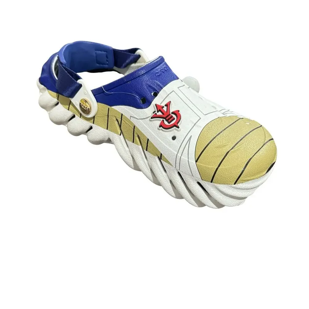 NWT! Crocs Vegeta Echo Clog Dragon Ball Z Anime Graphic Shoes - Big Kids J6